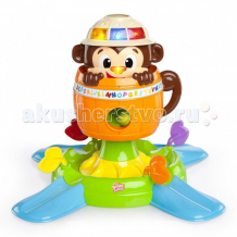 Купить развивающая игрушка bright starts обезьянка в бочке 52094