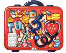 Купить деревянная игрушка учитель пазл-головоломка аптечный чемоданчик (18 деталей) идк-36