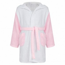 Купить халат leader kids, цвет: белый/розовый ( id 10532408 )