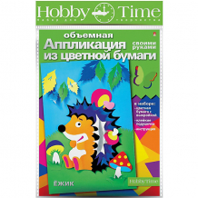 Купить объемная аппликация hobby time "ежик" из цветной бумаги ( id 12466618 )