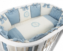 Купить комплект в кроватку pituso амели для овальной и круглой кровати (6 предметов) а615