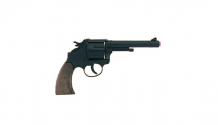 Купить gonher игрушечное оружие ковбойский револьвер на 12 пистонов черный 76/6