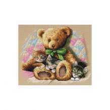 Купить набор для вышивания "мишка и котята" 36 x 30 см ( id 16574457 )
