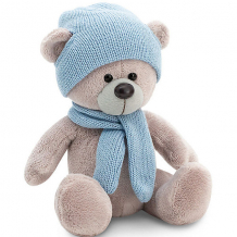 Купить мягкая игрушка orange медведь топтыжкин серый: в шапке и шарфе, 17 см ( id 13458721 )