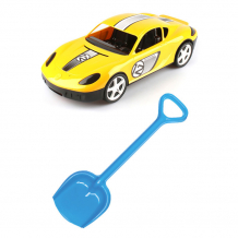Купить тебе-игрушка детский игровой набор для песочницы автомобиль молния + лопатка 50 см 