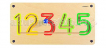 Купить деревянная игрушка beleduc настенный игровой элемент цифры от 1 до 5 23625