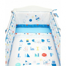Купить набор в детскую кроватку "исследователь космоса", белый, голубой mothercare 3234943