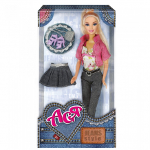 Купить toys lab кукла ася блондинка джинсовый стиль 35061