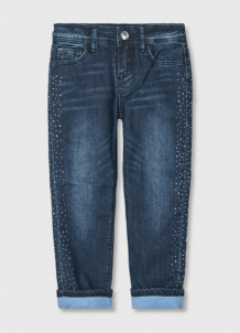 Купить утеплённые джинсы на флисовой подкладке для девочек 