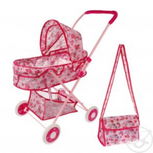 Купить коляска-люлька наша игрушка вальс, розовый ( id 12617812 )
