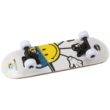 Купить скейтборд в сборе детский fun4u smiley kiddy cool white 20 x 6 (15.4 см) белый,желтый,синий ( id 1182139 )