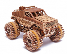 Купить wood trick механическая деревянная сборная модель монстр-трак 1234-50