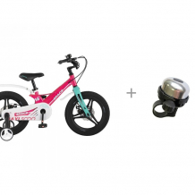 Купить велосипед двухколесный maxiscoo space делюкс 16" 2021 и звонок r-toys xn-040/210223 