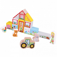 Купить деревянная игрушка new cassic toys игровой набор ферма 10820