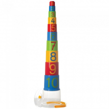 Купить развивающая игрушка gowi ведерко-пирамидка цифры 10 предметов 453-33