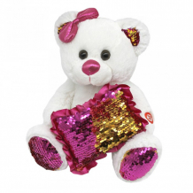 Купить мягкая игрушка пушистые друзья медвежонок с пайетками 23 см jb0571972