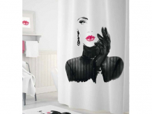 Купить tropikhome шторы для ванн полиэстер digital printed woman in black 180х200 см trp.sc.dp.woman