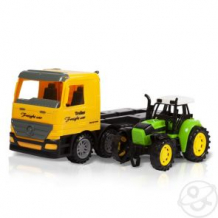 Купить игрушка грузовик. перевозка трактора (желтый) 37 см handers ( id 12053932 )