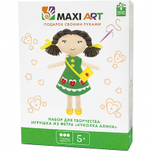 Купить набор для творчества maxi art "игрушка из фетра" куколка алина ( id 13067606 )