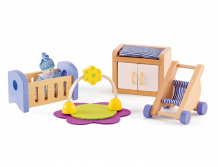 Купить hape набор для кукольного дома детская комната e3459а