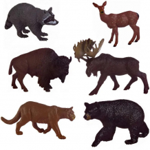 Купить abtoys юный натуралист фигурки диких лесных животных 6 шт. pt-01285