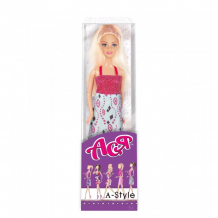 Купить toys lab кукла ася блондинка в платье с принтом а-стайл 35053