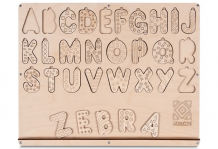 Купить деревянная игрушка бизикуб алфавит английский 07al-en