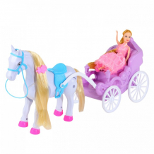 Купить amore bello карета с куклой, лошадка ходит jb0207211