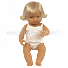 Купить miniland кукла девочка европейка 38 см 31152