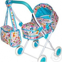 Купить коляска для кукол mary poppins люлька фантазия с сумкой голубая ( id 8735551 )