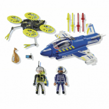 Купить playmobil игровой набор полицейский самолет погоня за дроном 70780
