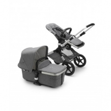 Купить коляска 2 в 1 bugaboo fox 2 classic complete, alu/grey melange, стальной/серый меланж bugaboo 997229587