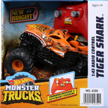 Купить радиоуправляемая машинка машинка new bright monster truck 1:43, оранжевая ( id 14209179 )