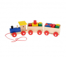 Купить деревянная игрушка буратино конструктор паровоз 80 шт. 42261-r