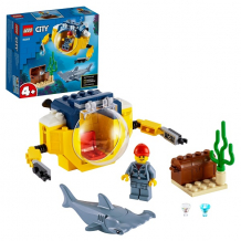 Купить lego city 60263 конструктор лего город океан: мини-подлодка
