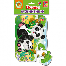 Купить пазлы на магните vladi toys "пандочка", 12 элементов ( id 11495125 )