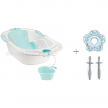 Купить happy baby ванночка bath comfort с кругом swimmer milk и зубными щетками tooth brushes 