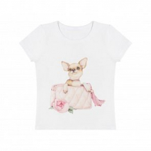 Купить футболка роскошь с пеленок собачка в сумочке, цвет: молочный ( id 11377012 )
