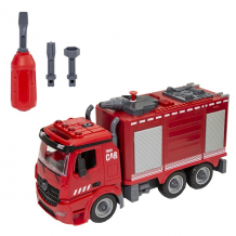 Купить wincars yk-2220 пожарная часть разборная инерционная машина с цистерной и водомётом, звук, свет