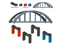 Купить конструктор marklin набор строительных блоков надземного железнодорожного моста 72218