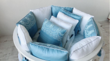 Купить комплект в кроватку krisfi paradise (13 предметов) для овальной кроватки бповал10071