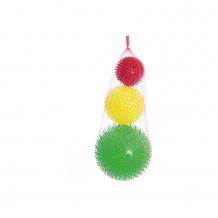 Купить набор мячей ёжиков "светофор", 8,5 см, 12 см, 18 см, малышок ( id 6894031 )
