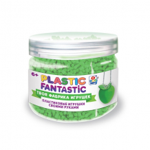 Купить 1toy t20219 plastic fantastic гранулированный пластик в баночке 95 г, (зеленый с аксессуарами)