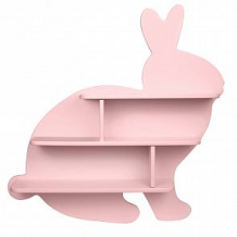 Купить полка настенная rodent kids заяц, цвет: розовый ( id 11844202 )