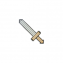 Купить меч 8бит pixel crew, пиксельный серия 2 60см коричневый ( id 7911578 )