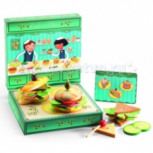 Деревянная игрушка Djeco Сэндвичи от Эмиля и Олив k06620