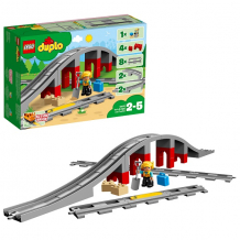 Купить lego duplo 10872 конструктор лего дупло железнодорожный мост и рельсы