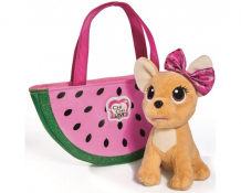Купить мягкая игрушка chi-chi love собачка фруктовая мода с сумочкой 20 см 5893116