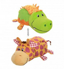 Купить мягкая игрушка вывернушки 1toy ням-ням крокодильчик-жираф 40 см ( id 10124007 )