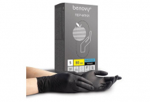 Купить benovy перчатки нитриловые смотровые nitrile chlorinated 100 шт. 